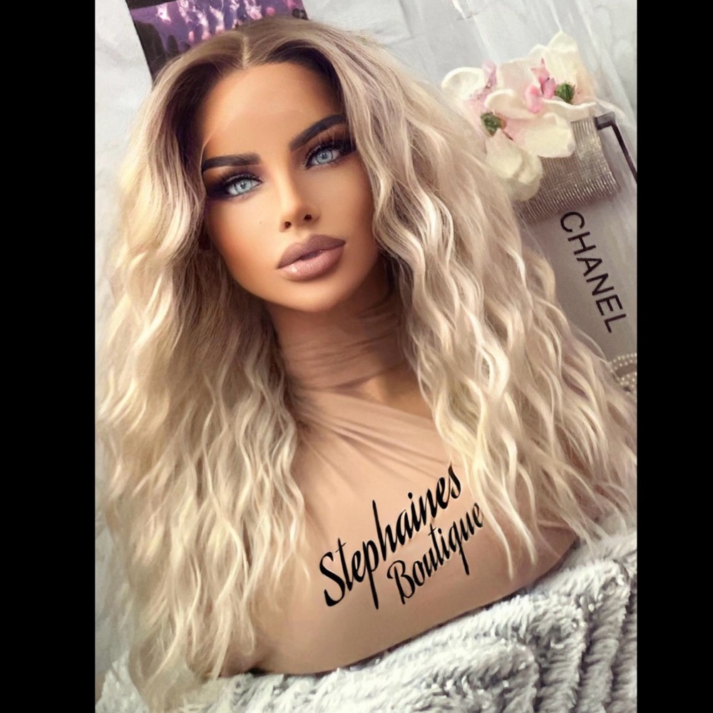 Human Hair Blended Lace Front Wig